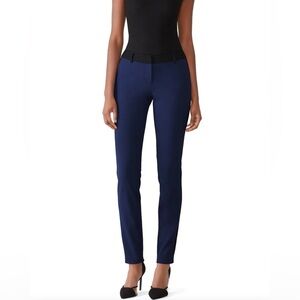 Diane von Furstenberg Tuxedo Stripe Dress Pant Navy Size 6